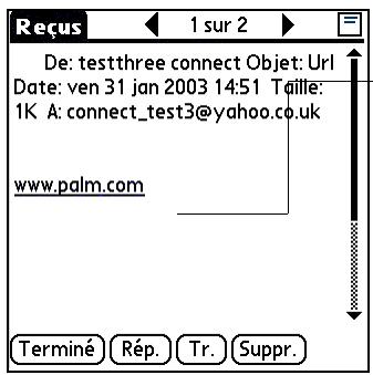 PALM TUNGSTEN T2 - Texte normal - 1