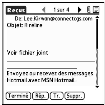 PALM TUNGSTEN T2 - Pour télécharger une seule pièce jointe dépassant la taille maximale : - 3
