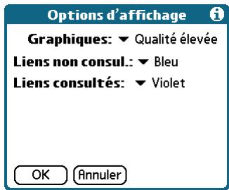 PALM TUNGSTEN T2 - Pour modifier la couleur des liens : - 1