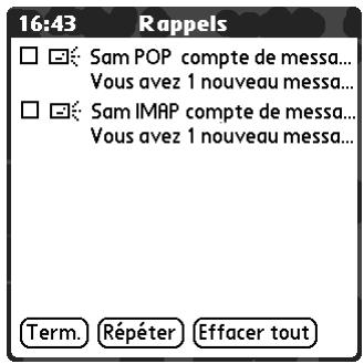 PALM TUNGSTEN T2 - Notifications de téléchargement automatique - 1