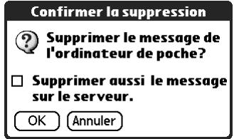 PALM TUNGSTEN T2 - Pour supprimer un ou plusieurs messages : - 6