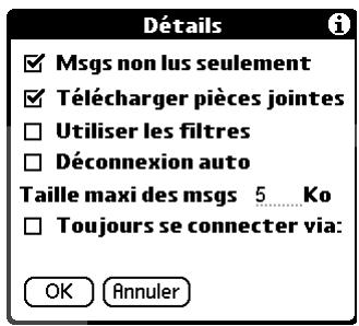 PALM TUNGSTEN T2 - Pour recevoir des messages : - 2