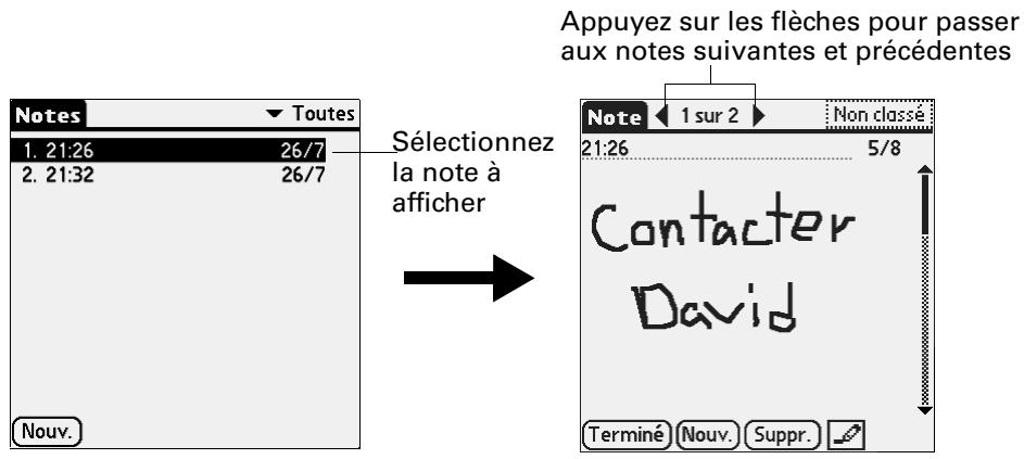 PALM TUNGSTEN T2 - Pour consulter une note : - 2