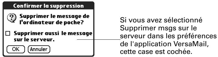 PALM TUNGSTEN T2 - Pour supprimer un ou plusieurs messages : - 1