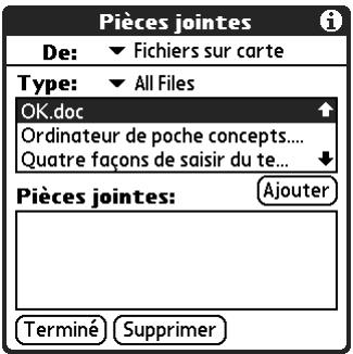 PALM TUNGSTEN T2 - Ajout de fichiers à partir d'une carte d'extension - 4