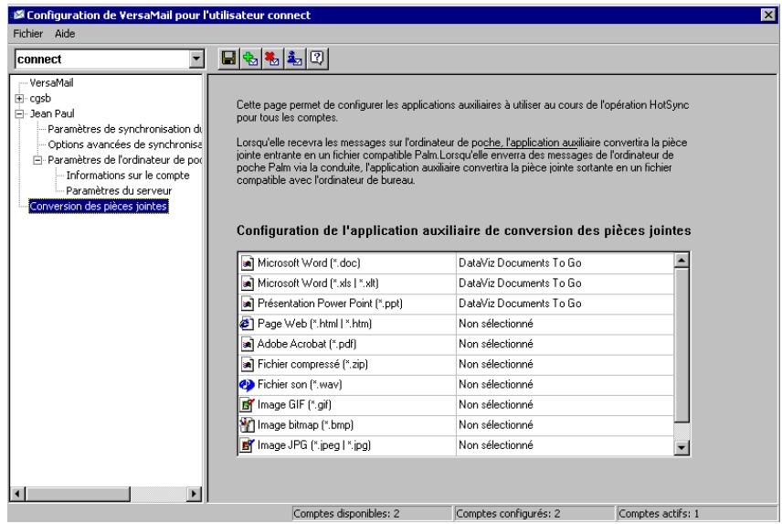 PALM TUNGSTEN T2 - Conversion de fichiers joints - 2