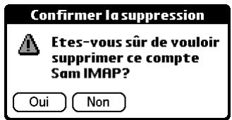 PALM TUNGSTEN T2 - Pour supprimer un compte : - 3
