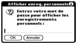 PALM TUNGSTEN T2 - Pour afficher tous les enregistrements personnels : - 2