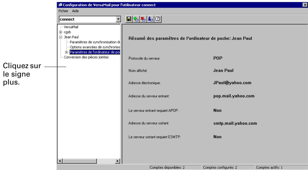 PALM TUNGSTEN T2 - Synchroniser tous les messages du dossier reçus - 4