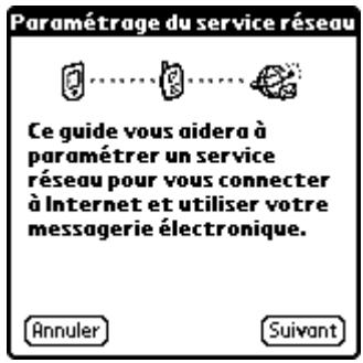 PALM TUNGSTEN T2 - Pour configurer une connexion d'accès à distance : - 1