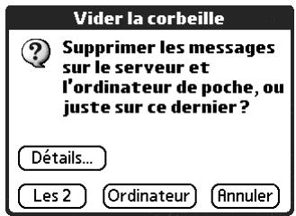 PALM TUNGSTEN T2 - Pour vider la corbeille : - 1