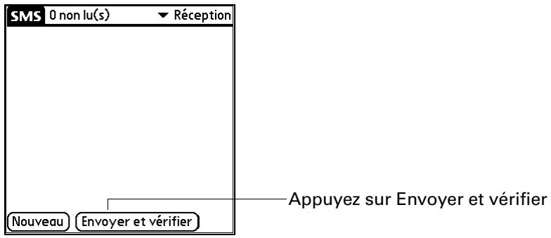 PALM TUNGSTEN T2 - Pour envoyer et recevoir simultanément des messages : - 1