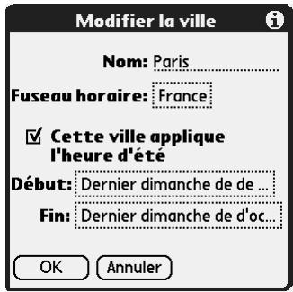 PALM TUNGSTEN T2 - Pour ajouter une ville : - 1
