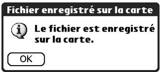 PALM TUNGSTEN T2 - Pour enregistrer une pièce jointe sur une carte d'extension : - 2