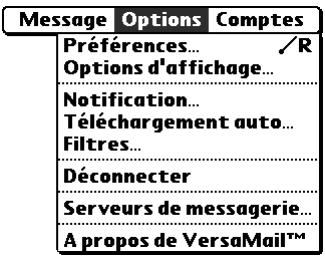 PALM TUNGSTEN T2 - Ajout du protocole APOP à un compte - 1