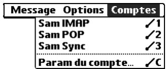 PALM TUNGSTEN T2 - Création d'un compte en synchronisation uniquement - 1