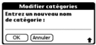 PALM TUNGSTEN T2 - Pour définir une nouvelle catégorie : - 3