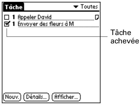 PALM TUNGSTEN T2 - Pour cocher une tâche : - 2