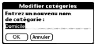 PALM TUNGSTEN T2 - Pour renommer une catégorie : - 2