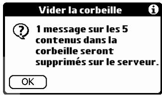 PALM TUNGSTEN T2 - Pour vider la corbeille : - 2