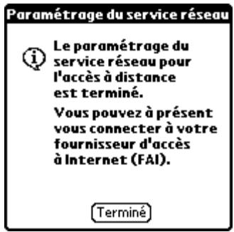 PALM TUNGSTEN T2 - Pour configurer une connexion d'accès à distance : - 4