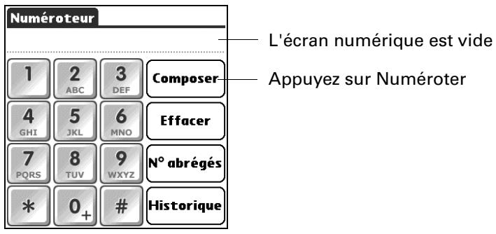 PALM TUNGSTEN T2 - Pour rappeler le dernier numéro composé : - 1