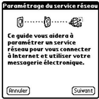 PALM TUNGSTEN T2 - Pour configurer une connexion de service de données sans fil à haute vitesse GPRS pour votre téléphone : - 1