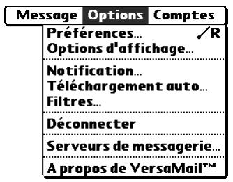 PALM TUNGSTEN T2 - Programmation d'une opération de téléchargement automatique de messages - 2