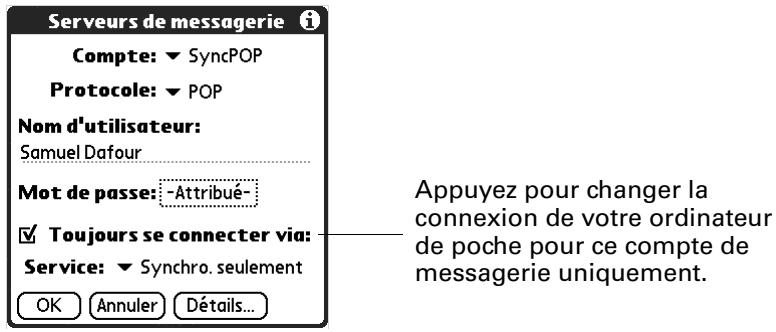 PALM TUNGSTEN T2 - Pour modifier votre nom d'utilisateur ou votre mot de passe : - 2