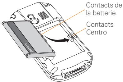 PALM CENTRO - Insertion de la carte SIM et de la batterie - 4