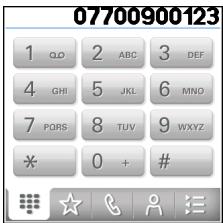 PALM CENTRO - Composition d'un numéro à l'aide du clavier de numérotation à l'écran - 1