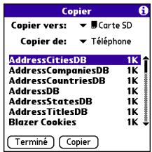 PALM CENTRO - Copie d'applications entre une carte d'extension et votre centro - 1