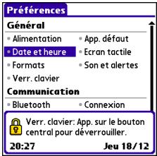 PALM CENTRO - Verrouillage de votre clavier - 1