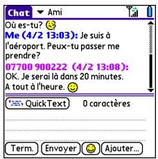 PALM CENTRO - Conversations via l'application messagerie - 1