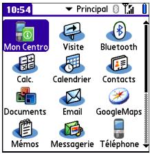PALM CENTRO - Utilisation de la vue applications - 1