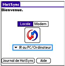 PALM CENTRO - Synchronisation par le biais d'une connexion par infrarouge - 1