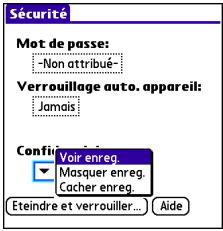 PALM CENTRO - Sélection d'options dans une liste de sélection - 2