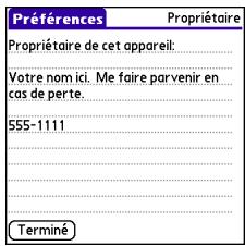 PALM CENTRO - Saisie d'informations de propriétaire - 1