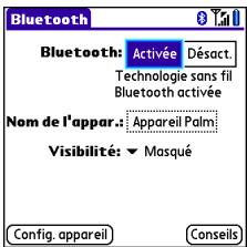 PALM CENTRO - Connexion à des appareils mains libres bluetooth® - 1