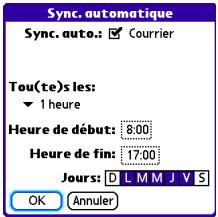 PALM CENTRO - Programmation de la synchronisation automatique - 1