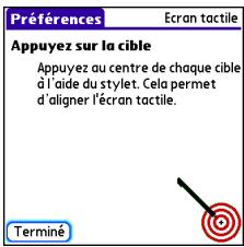PALM CENTRO - Alignement de l'écran pour corriger les problèmes de saisie - 1