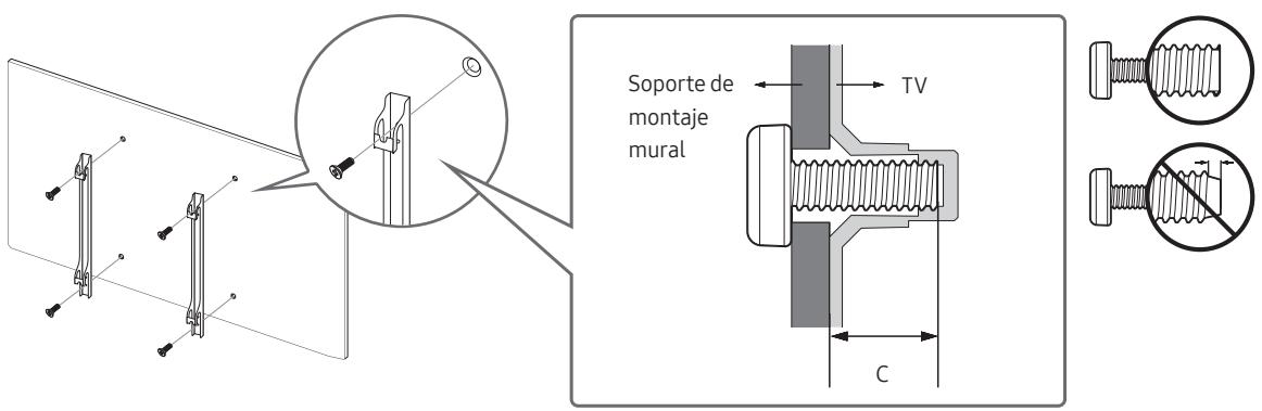 SAMSUNG UE49MU6105 - Instalación del televisor en una pared - 2