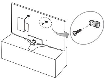 SAMSUNG UE49MU6105 - Sikkerhedsforanstaltninger: Sādan fastgör du tv'et til væggen, sä det/DDke falder ned - 3