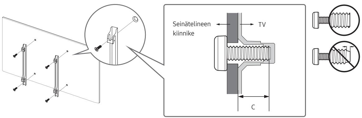SAMSUNG UE49MU6105 - Television asentaminen seinälde - 2