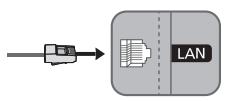 SAMSUNG UE49MU6105 - Verkkoyhteys – kaapeli - 1