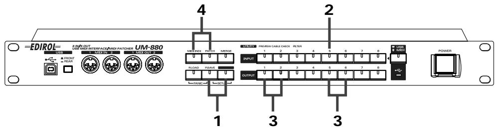 EDIROL UM-880 - Commutation du mode de démarrage - 1