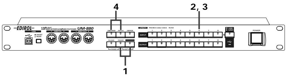 EDIROL UM-880 - ■Initialisation du patch actif - 1
