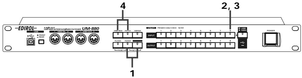 EDIROL UM-880 - Retour aux conditions initiales (FACTORY PRESET) - 1