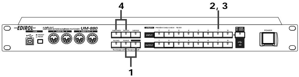 EDIROL UM-880 - ■Initialisation de tous les patches - 1