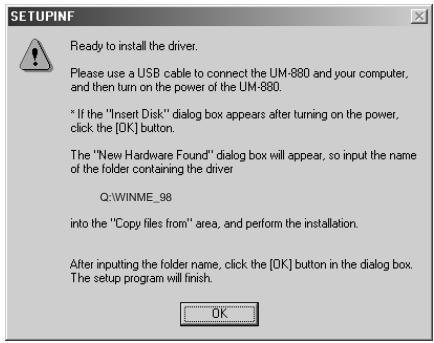 EDIROL UM-880 - Windows Me / 98 - 8